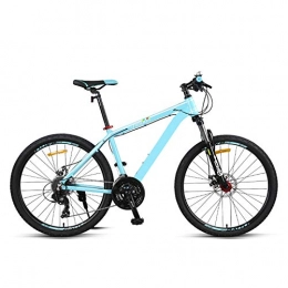 haozai Bike haozai Adult Mountain Bike, Aluminum Alloy Frame, Double Disc Brakes Front And Rear With Shock Absorber Function, Adjustable Seat, 27 Speed Gears Bicycle Full Suspension Frame Mountain Bicycle