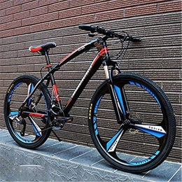 HCMNME Mountain Bike HCMNME durable bicycle Adults Mountain Bike, Hardtail High-Carbon Steel Frame MBT Bike, Mountain Bicycle with Front Suspension Adjustable Seat, Double Disc Brake Alloy frame with Disc Brakes