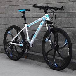 HCMNME Mountain Bike HCMNME durable bicycle, Mountain Bikes, Mountain Bicycle, 24 / 26 Inch Adult Mountain Bikes, 21 / 24 / 27 Speed Adult MTB, Dual Disc Brakes Full Suspension Alloy frame with Disc Brakes