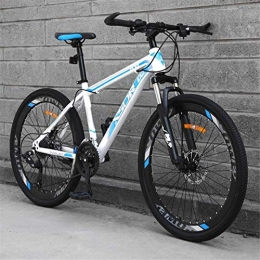 HCMNME Bike HCMNME durable bicycle, Mountain Bikes, Mountain Bicycle, 24 / 26 Inch Mountain Bike, MTB, 21 / 24 / 27 Speed Gearshift, Fork Suspension, Adult Mountain Bicycle Alloy frame with Disc Brakes