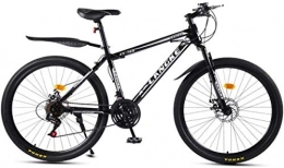 HCMNME Mountain Bike HCMNME Mountain Bikes, 26 inch mountain bike with variable speed spoke wheel for men and women Alloy frame with Disc Brakes (Color : Black, Size : 27 speed)