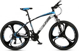 HCMNME Mountain Bike HCMNME Mountain Bikes, 27.5 inch mountain bike men's and women's adult ultralight racing light bicycle tri-cutter No. 1 Alloy frame with Disc Brakes (Color : Black blue, Size : 21 speed)