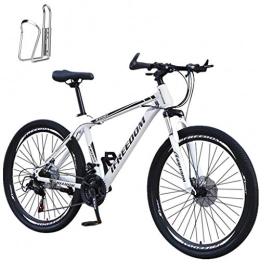 HEATL Bike HEATLE 26 Inch 21-Speed Mountain Bike Bicycle Adult Student Outdoors Sport Cycling Road Bikes Exercise Bikes Hardtail Mountain Bikes(White, 26 Inch)
