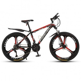 HECHEN Bike HECHEN Adult Mountain Bike, 26 inch Wheels, Trail Bike High Carbon Steel Outroad Bicycles, 21 / 24 / 27 / 30Speed Bicycle MTB Gears Dual Disc Brakes, C, 21 speed