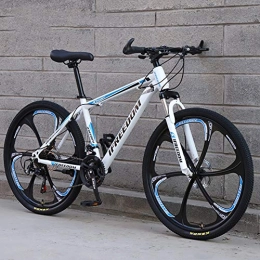 Hensdd Mountain Bike Hensdd Adult Mountain Bike, 24-29 Inch Wheels, 4 Kinds Speeds Variable Sspeed Dual Disc Brakes Mountain Bicycle, Blue, 29 inch 24 speed