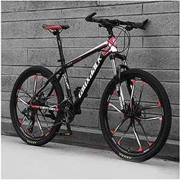 HHORB Mountain Bike HHORB Mountain Bike 26-Inch 21-Speed Adult Speed Bicycle Student Outdoors Bikes, Dual Disc Brake Hardtail Bike, Adjustable Seat, High-Carbon Steel Frame MTB Country Gearshift Bicycle, A