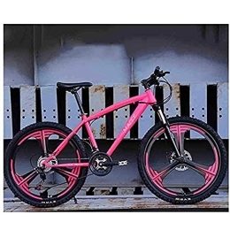 HHORB Bike HHORB Mountain Bikes Racing Bikes Bicycle Mountain Bike Adult Road Bikes for Men And Women 26In Wheels Adjustable Speed Double Disc Brake, Pink, Pink, 24speed