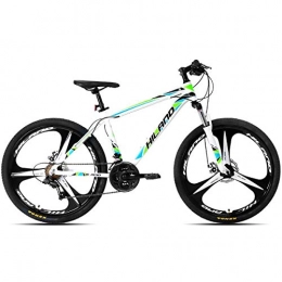 Hiland Mountain Bike Hiland 26 Inch Mountain Bike Aluminum with 17 Inch Frame Disc-Brake 3 / 6-SpokeS, White…
