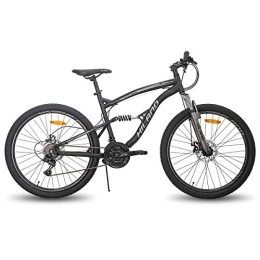 Hiland Mountain Bike Hiland 26 Inch Mountain Bike for Men 21-Speed MTB Bicycle 18 Inch Dual-Suspension Urban Commuter City Bicycle Black