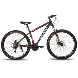 Hiland  Hiland 29 Inch Mountain Bike with 17 Inch Aluminum Frame, Mens Mountain Bike with Disc Brake, 21 Speed Mountain Bike with Suspension Fork, SHIMANO Rear Derailleur, Black