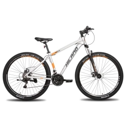 Hiland  Hiland 29 Inch Mountain Bike with 17 Inch Aluminum Frame, Mens Mountain Bike with Disc Brake, 21 Speed Mountain Bike with Suspension Fork, SHIMANO Rear Derailleur, Grey