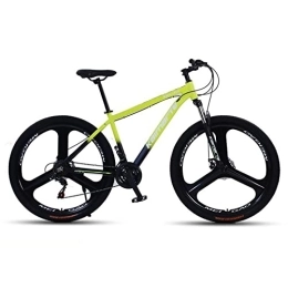 HTCAT Bike HTCAT Bicycle, Dual Disc Brake Commuter Bike, 24-27 Speed Mountain Bike, Aluminum Multi-color, Suitable for Road Trails Beach Snow Jungle. (Color : Yellow, Size : 24 speed)