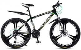 HUAQINEI Bike HUAQINEI Mountain Bikes, 26 inch mountain bike variable speed male and female three-wheeled bicycle Alloy frame with Disc Brakes (Color : Dark green, Size : 21 speed)