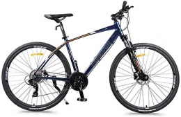IMBM Bike IMBM 27 Speed Road Bike, Hydraulic Disc Brake, Quick Release, Lightweight Aluminium Road Bicycle, Men Women City Commuter Bicycle (Color : Blue)