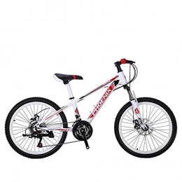 Implicitw Bike Implicitw Mountain bike 21-speed dual disc brake 22 inches black blue black red-22 inches broken wind white red
