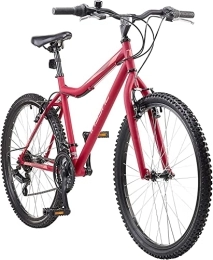 Insync Bike Insync Breeze Women’s MTB Mountain Bike, 26-Inch Wheels, 16-Inch Frame, 18 speed Shimano gearing and Shimano Revoshift,  Red Colour