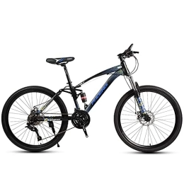 JAMCHE Mountain Bike JAMCHE 24 / 26 Inch Mountain Bike with 21 / 24 / 27 / 30 Speeds, All-Terrain Bicycle with Full Suspension Dual Disc Brakes Adjustable Seat for Dirt Sand Snow, Adult Road Bike for Men or Women