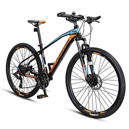 JAMCHE 26-inch Mountain Bike, 27 Speed Mountain Bicycle With Aluminum Frame and Double Disc Brake, Front Suspension Anti-Slip Shock-Absorbing Men and Women's Outdoor Cycling Road Bike