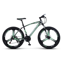 JAMCHE  JAMCHE 26 inch Mountain Bike All-Terrain Bicycle with Front Suspension Adult Road Bike for Men or Women / Green / 21 Speed