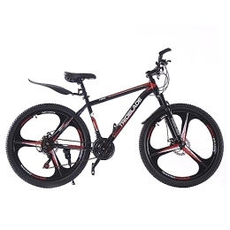 Jamiah 27.5 Inch Mountain Bike 3 Spoke Wheels Bicycle,17.5 Inch Aluminum Frame Mountain Bicycle - Shimano 21 Speeds Disc Brake (Red)