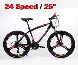 JASIQ 26" Mountain Bike Cycle - Rare 3 Spoke Mag Alloy wheel - Shimano 24 Gears Speed (Black)