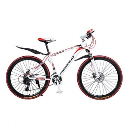 JIAODIE Mountain Bike JIAODIE Mountain Bike, 26 Inch 21 Speed 30 Spokes Mountain Bikes, Hard Tail Mountain Bicycle, Lightweight Bicycle with Adjustable Seat, Double Disc Brake
