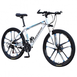 Jimmack Adult Mountain Bike, 26 inch Wheels, Mountain Trail Bike High Carbon Steel Folding Outroad Bicycles, 21-Speed Bicycle Full Suspension MTB Gears Dual Disc Brakes Mountain Bicycle.