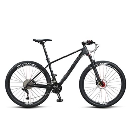 JKCKHA Carbon Fiber Mountain Bike, Carbon Fiber Integrated Frame,MTB 27.5" Complete Hard Tail Mountain Bicycle 33 Speeds with A5011 Group Set,Black