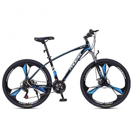 JLFSDB Bike JLFSDB Mountain Bike, 26 / 27 Inch Men / Women Bicycles, Carbon Steel Frame, Disc Brake Front Suspension, 24 Speed Spoke Wheels (Color : Blue)
