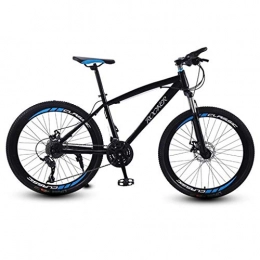 JLFSDB Mountain Bike JLFSDB Mountain Bike, 26 Inch Men / Women MTB Bicycles, Front Suspension And Dual Disc Brake, Carbon Steel Frame, Spoke Wheels (Color : Black, Size : 24 Speed)