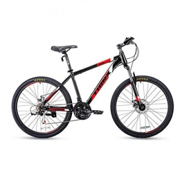 JLFSDB Mountain Bike JLFSDB Mountain Bike, 26 Inch Men / Women MTB Bicycles, Lightweight Carbon Steel Frame, Front Suspension Dual Disc Brake, 21 Speed (Color : Red)