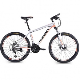 JLFSDB Mountain Bike JLFSDB Mountain Bike, 26 Inch Men / Women Wheels Bicycles, Aluminium Alloy Frame, Front Suspension And Dual Disc Brake, 27 Speed (Color : Orange)