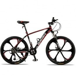 JLFSDB Mountain Bike JLFSDB Mountain Bike 26 Inch Mountain Bicycles 24 / 27 / 30 Speeds Lightweight Aluminium Alloy Frame Front Suspension Disc Brake Black (Color : 30speed)