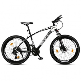 JLFSDB Mountain Bike JLFSDB Mountain Bike, 26'' Inch Women / Men MTB Bicycles 21 / 24 / 27 / 30 Speeds Lightweight Carbon Steel Frame Front Suspension (Color : White, Size : 27speed)