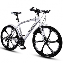 JLFSDB Mountain Bike JLFSDB Mountain Bike 26" Mountain Bicycles Dual Suspension 21 Speed MTB Bike Lightweight Carbon Steel Frame Disc Brake For Women / Men (Color : White, Size : 30speed)