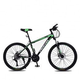 JLFSDB Bike JLFSDB Mountain Bike 26" Off-road Mountain Bicycles 24 / 27 / 30 Variable Speeds For Adult Teens Bike Lightweight Aluminium Alloy Frame (Color : Green, Size : 24speed)