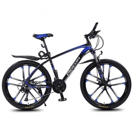 JLFSDB Mountain Bike JLFSDB Mountain Bike, 26'' Wheel Bicycles 27 / 30 Speeds MTB Lightweight Aluminium Alloy Frame Disc Brake Front Suspension (Color : Blue, Size : 27speed)