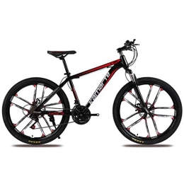 JLFSDB Bike JLFSDB Mountain Bike 26Women / Men Mountain Bicycle 21 / 24 / 27 Speed Carbon Steel Frame Front Suspension Integral Wheel (Color : Black, Size : 21speed)