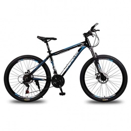 JLFSDB Bike JLFSDB Mountain Bike, Aluminium Alloy Frame Unisex Mountain Bicycles, Double Disc Brake And Front Suspension, 26 Inch Wheel, 21 Speed (Color : Blue)