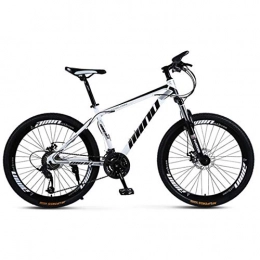 JLFSDB Mountain Bike JLFSDB Mountain Bike, Carbon Steel Frame Hardtail Mountain Bicycles, Disc Brake And Front Fork, 26 Inch Wheel (Color : White, Size : 21-speed)