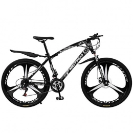 JLFSDB Mountain Bike JLFSDB Mountain Bike Foldable Adult Mountain Bicycles 26'' Lightweight Carbon Steel Frame 21 / 24 / 27 Speed Disc Brake Full Suspension (Color : Black, Size : 24speed)