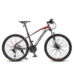JLFSDB Mountain Bike JLFSDB Mountain Bike, Men / Women Mountain Bicycles, 27.5 Inch Aluminium Alloy Frame Double Disc Brake Front Fork, 27 Speed (Color : Red)