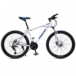 JLFSDB Mountain Bike JLFSDB Mountain Bike Mountain Bicycles 24 / 27 / 30 Speed Lightweight Carbon Steel Frame Front Suspension Disc Brake 26" Inch (Color : A, Size : 30speed)