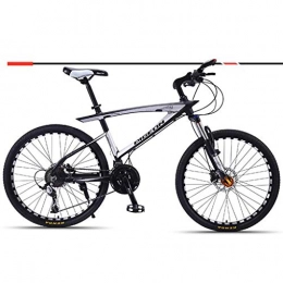 JLFSDB Mountain Bike JLFSDB Mountain Bike Mountain Bicycles 26" Inch Lightweight 24 / 27 / 30 Speeds Aluminium Alloy Frame Front Suspension Disc Brake (Color : B, Size : 27speed)