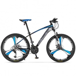 JLFSDB Mountain Bike JLFSDB Mountain Bike Mountain Bicycles 26" Inch Lightweight 27 / 30 Speeds Aluminium Alloy Frame Front Suspension Disc Brake (Color : Blue, Size : 30speed)