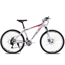 JLFSDB Mountain Bike JLFSDB Mountain Bike Mountain Bicycles Unisex 26'' Lightweight Carbon Steel Frame 21 / 24 / 27 Speed Disc Brake Front Suspension (Color : Red, Size : 27speed)