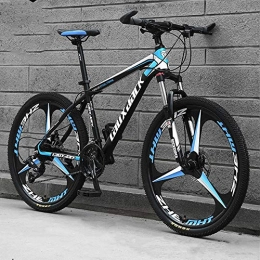 JUZSZB Mountain Bike JUZSZB Country Mountain Bike Adult Mtb, 26 Inch Aluminum Alloy Mountain Bike With 30 Speeds And Off Road Shock Absorption Black Blue A