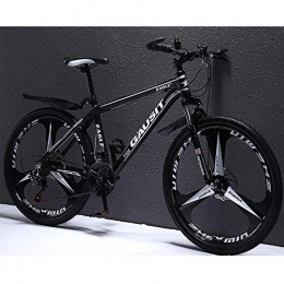 JUZSZB Bike JUZSZB Mountain Bike Speed Bicycle, 26 Inch Aluminum Alloy Mountain Bike With 24 Speeds And Off Road Shock Absorption Black And White A