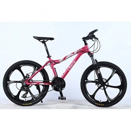 JYTFZD Bike JYTFZD WENHAO 24 Inch 24-Speed Mountain Bike for Adult, Lightweight Aluminum Alloy Full Frame, Wheel Front Suspension Female Off-Road Student Shifting Adult Bicycle, Disc Brake (Color : Pink 9)