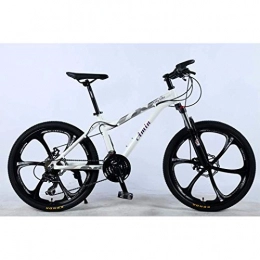 JYTFZD Bike JYTFZD WENHAO 24 Inch 24-Speed Mountain Bike for Adult, Lightweight Aluminum Alloy Full Frame, Wheel Front Suspension Female Off-Road Student Shifting Adult Bicycle, Disc Brake (Color : White)
